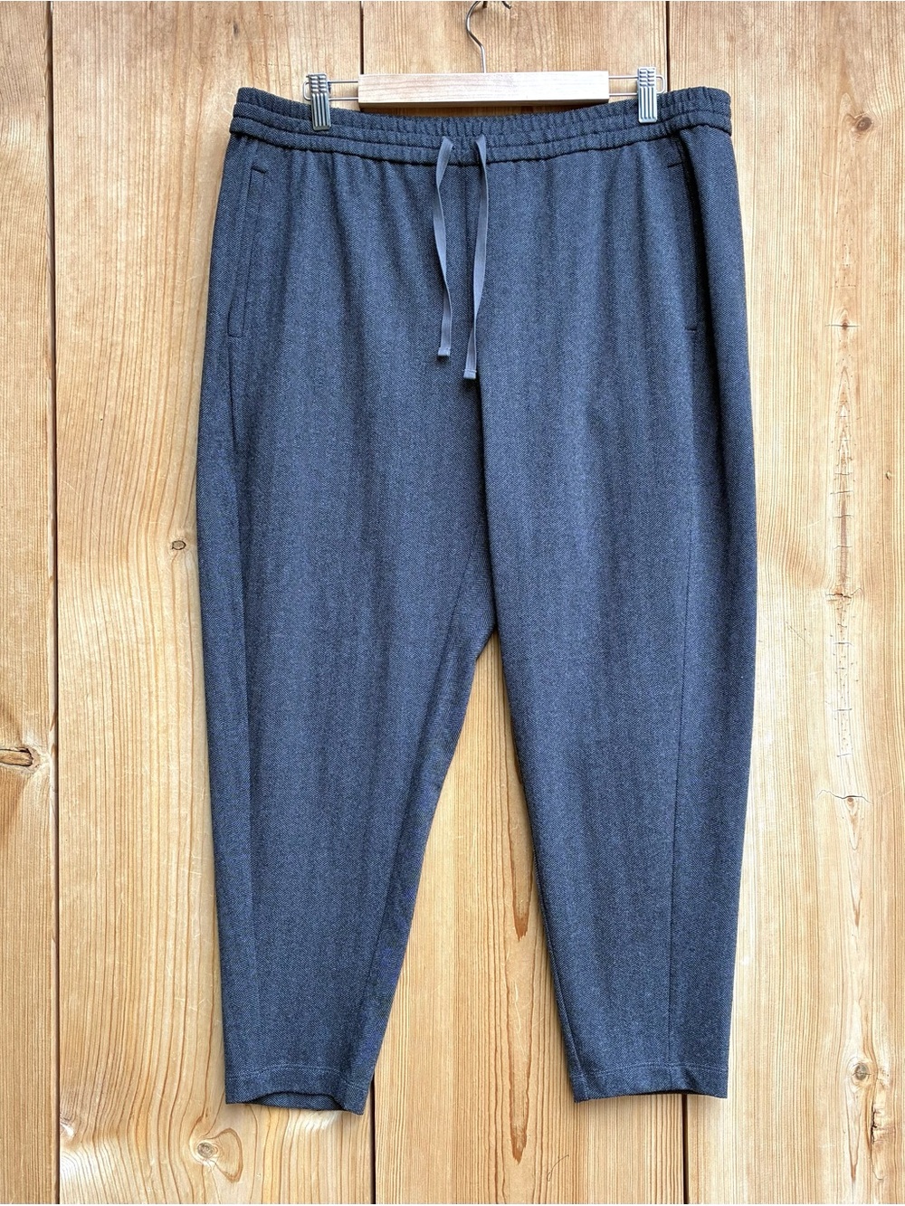 Eileen Fisher Herringbone Tapered Leg Pants Sz PL